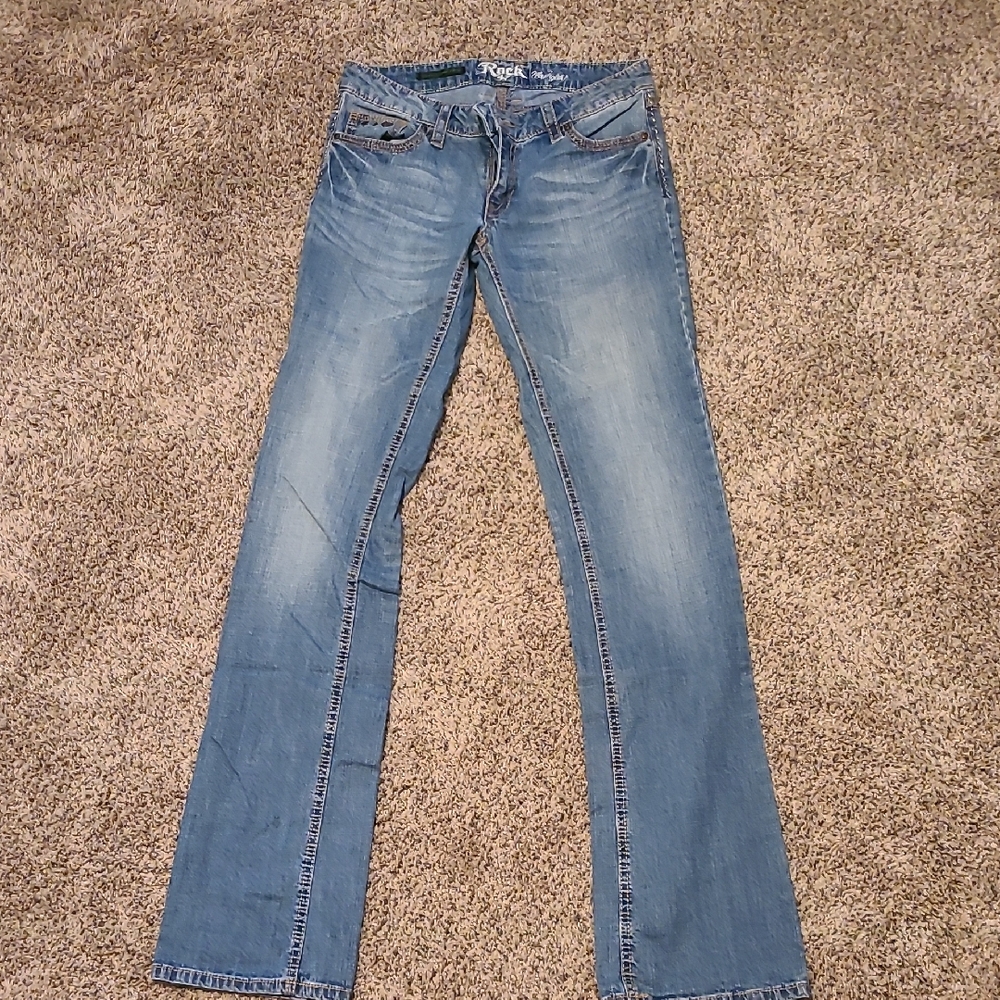Classic Blue Boot Cut Jeans for Women